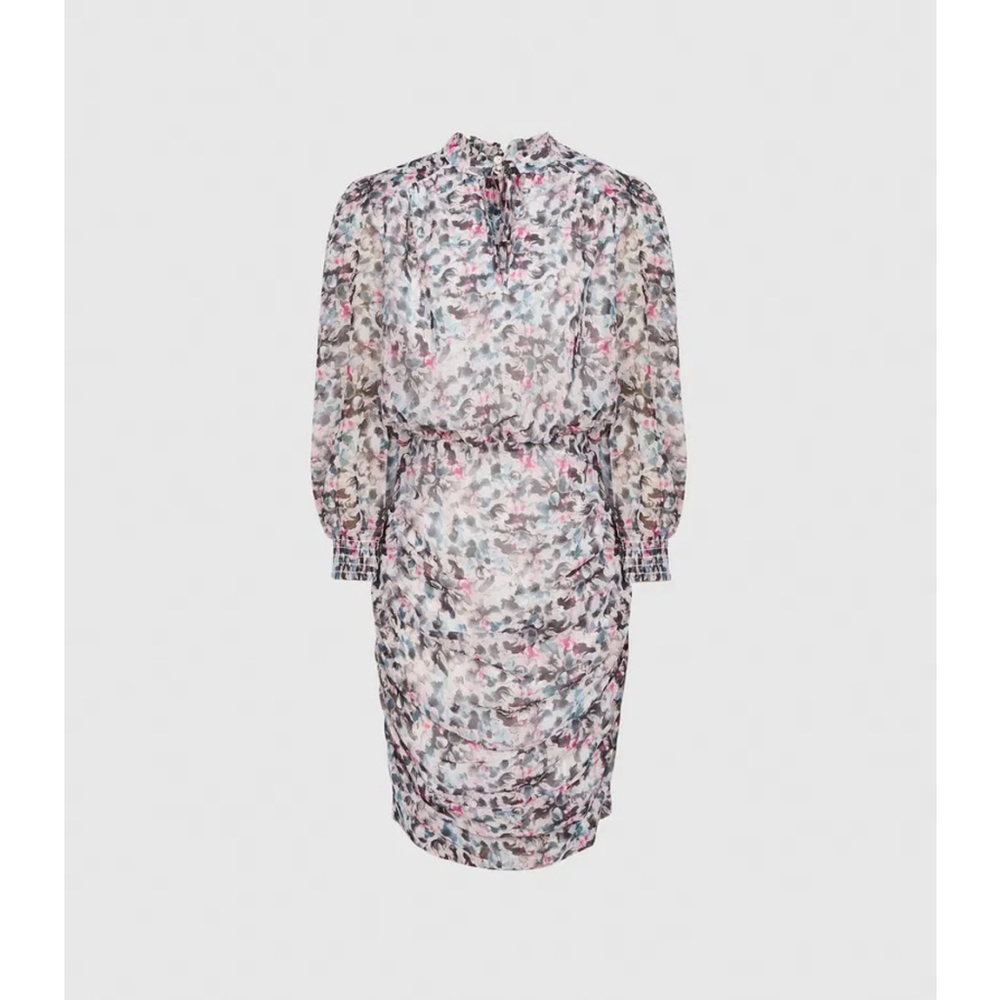 REISS Dakota Floral Printed Dress sz 6 NWT - Picture 4 of 13